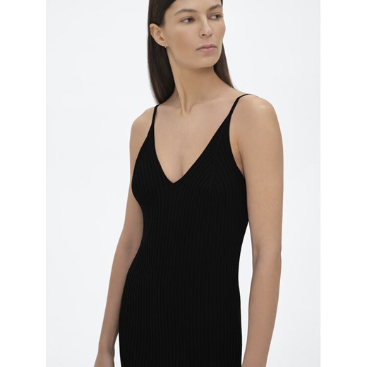 Simple Sukienka letnia SI22-SUD007 Czarny Regular Fit Simple S wyprzedaż MODIVO