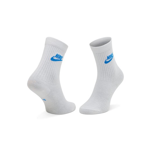 Nike Zestaw 3 par wysokich skarpet unisex SK0109-911 Biały Nike 46_50 MODIVO