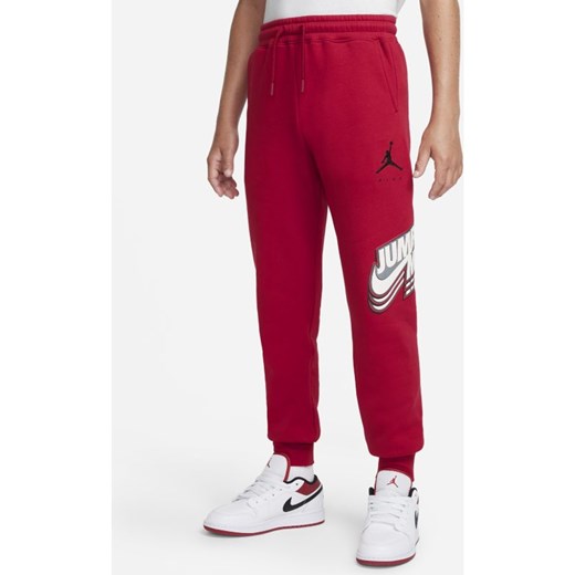 Spodnie Jordan dla dużych dzieci (chłopców) - Czerwony Jordan S Nike poland