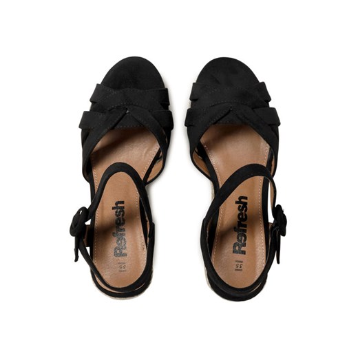 Refresh Espadryle 72636 Czarny Refresh 39 wyprzedaż MODIVO
