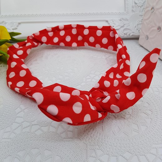 Opaska na drucie grochy 60649 (GRANATOWY) Brylancik One size Brylancik