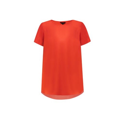 Orange Longline T-Shirt newlook pomaranczowy t-shirty
