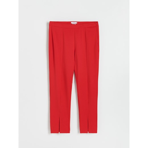 Reserved - Eleganckie spodnie z wiskozą - Czerwony Reserved 2XL Reserved