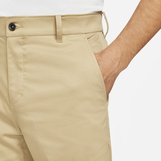 Męskie spodnie chino o dopasowanym kroju do golfa Nike Dri-FIT UV - Brązowy Nike 30/32 Nike poland