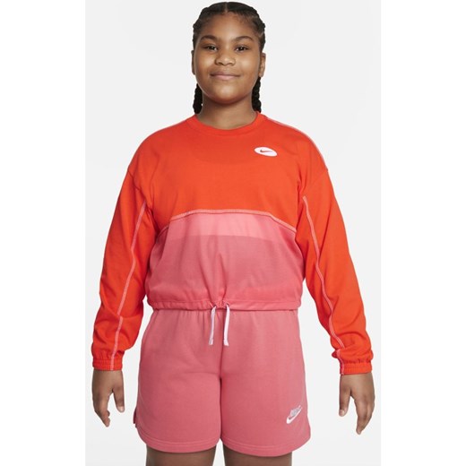 Bluza dla dużych dzieci (dziewcząt) Nike Sportswear Icon Clash (szerszy rozmiar) Nike XL+ Nike poland