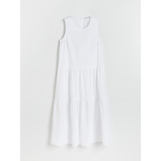 Reserved - Bawełniana sukienka - Biały Reserved 38 Reserved