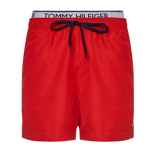 Tommy Hilfiger Szorty kąpielowe Medium Drawstring UM0UM01719 Czerwony Regular Tommy Hilfiger S promocyjna cena MODIVO