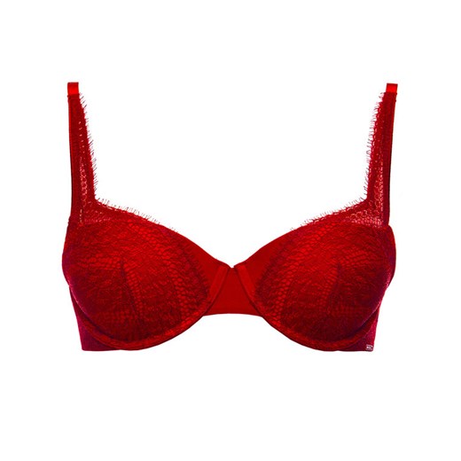 Calvin Klein Underwear Biustonosz push-up 000QF5597E Czerwony Calvin Klein Underwear 32C promocyjna cena MODIVO