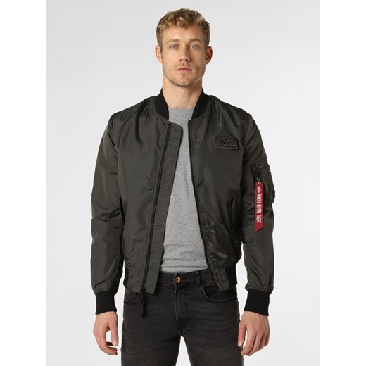 Alpha Industries Kurtka męska Mężczyźni Sztuczne włókno czarny jednolity ze sklepu vangraaf w kategorii Kurtki męskie - zdjęcie 136887885