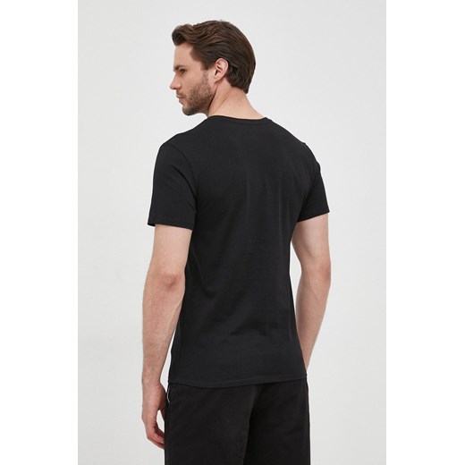 Lacoste T-shirt bawełniany (3-pack) kolor czarny gładki Lacoste XL wyprzedaż ANSWEAR.com