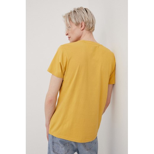 Lee Cooper t-shirt bawełniany kolor żółty z nadrukiem Lee Cooper L ANSWEAR.com