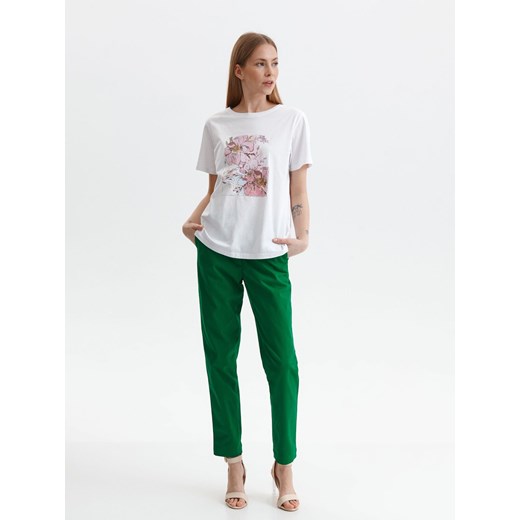 Luźny t-shirt damski z kwiatowym motywem Top Secret 42 Top Secret