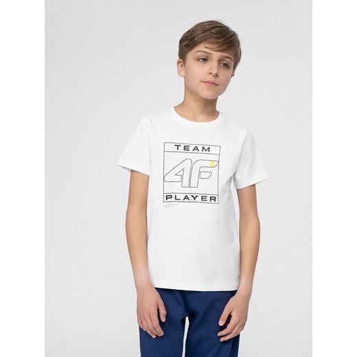 T-shirt z nadrukiem chłopięcy 122,128,134,140,146,152,158,164 4F