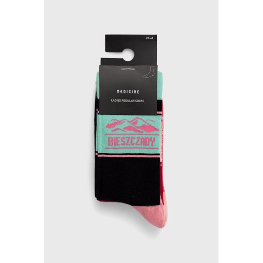 Skarpetki damskie z motywem Bieszczad (2-pack) multicolor Medicine 36/38,39/41 wyprzedaż wearmedicine