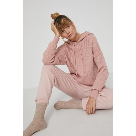 Sweter damski z gładkiej dzianiny różowy Medicine XS promocyjna cena wearmedicine