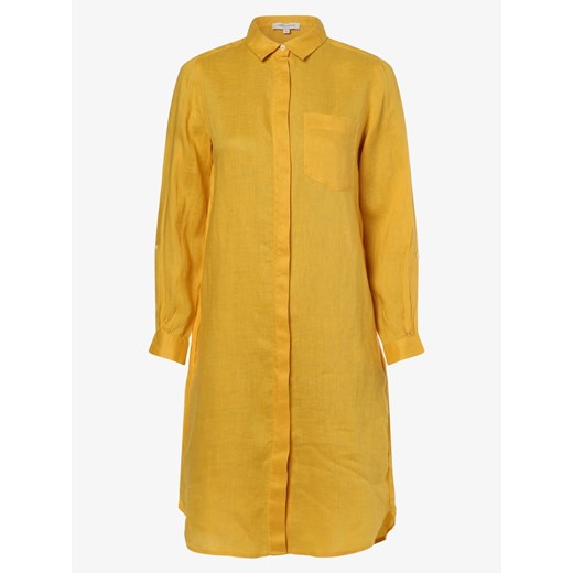 Apriori - Damska sukienka lniana – Pori, żółty 34 promocyjna cena vangraaf
