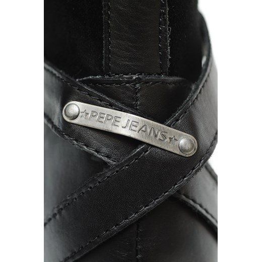Kozaki Pepe Jeans Lemon Straps "Black" be-jeans czarny jesień