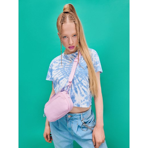 Cropp - Pastelowa torebka camera bag - Różowy Cropp Uniwersalny Cropp