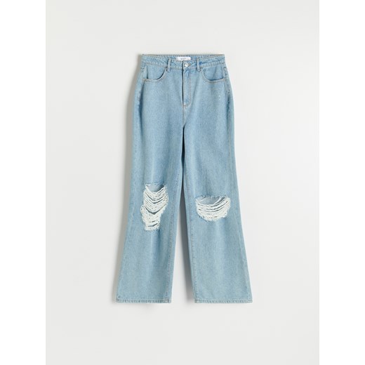Reserved - Jeansy wide leg - Niebieski Reserved 44 Reserved