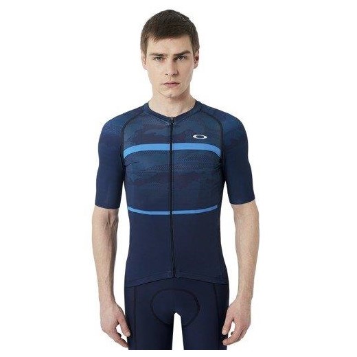 OAKLEY Koszulka kolarska JB Road Jersey Atomic Blue 434051-6B2 Oakley M O-shop.com | Oakley® Authorized Dealer 