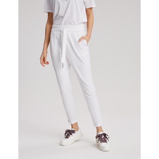 Spodnie dresowe LONKI Biały XS Diverse M okazja Diverse Outlet