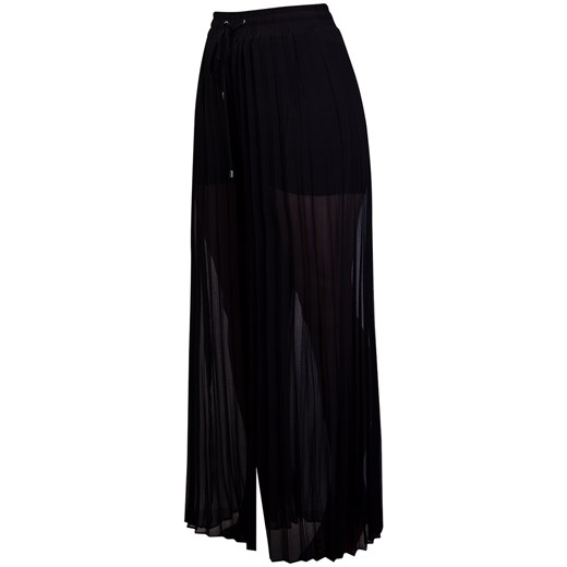 GUESS DAMSKIE DŁUGIE SPODNIE PLISOWANE SVEVA PANTS BLACK W2GB32WEKB2 JBLK - Guess XS promocja messimo