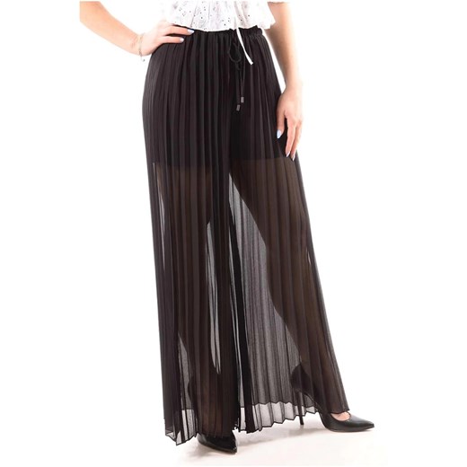 GUESS DAMSKIE DŁUGIE SPODNIE PLISOWANE SVEVA PANTS BLACK W2GB32WEKB2 JBLK - Guess M messimo okazja