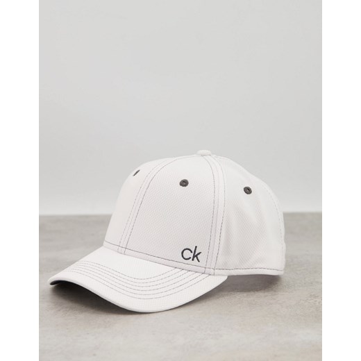 Calvin Klein Golf – Biała czapka z daszkiem z siateczki-Biały One Size Asos Poland