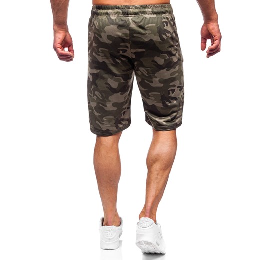 Khaki dresowe krótkie spodenki moro męskie Denley JX701 L promocyjna cena Denley