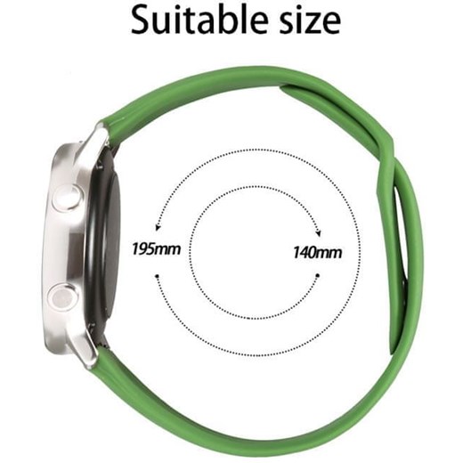 4wrist Silikonový řemínek pro Samsung Galaxy Watch - White 22 mm 4wrist wyprzedaż Mall
