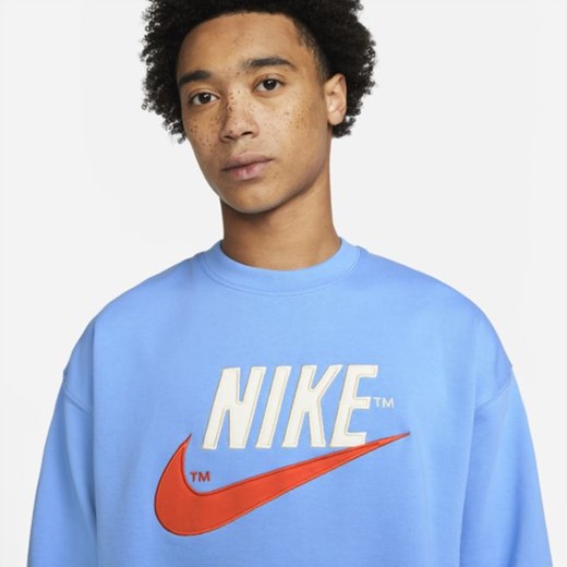 Męska bluza z dzianiny dresowej Nike Sportswear - Niebieski Nike L promocja Nike poland