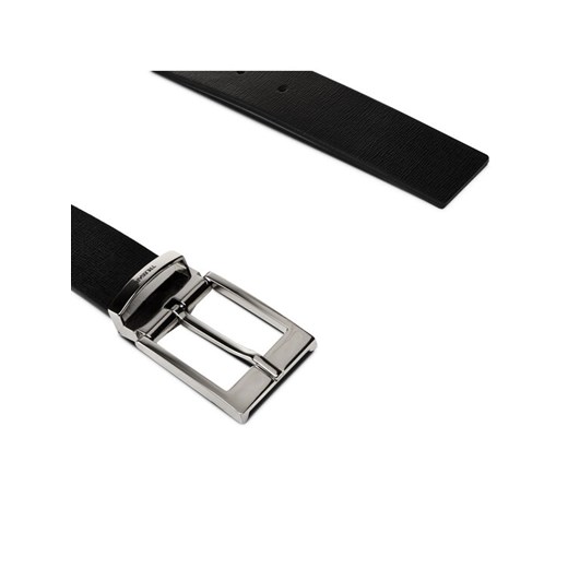 Trussardi Pasek Męski Kit Belt H3,5cm Logo 71L00155 Czarny Trussardi 80 wyprzedaż MODIVO