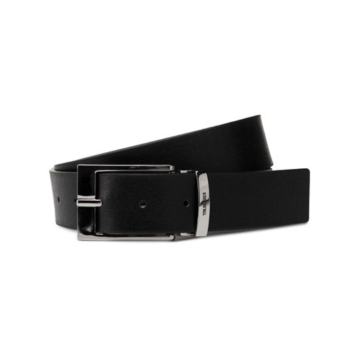 Trussardi Pasek Męski Kit Belt H3,5cm Logo 71L00155 Czarny Trussardi 80 promocyjna cena MODIVO