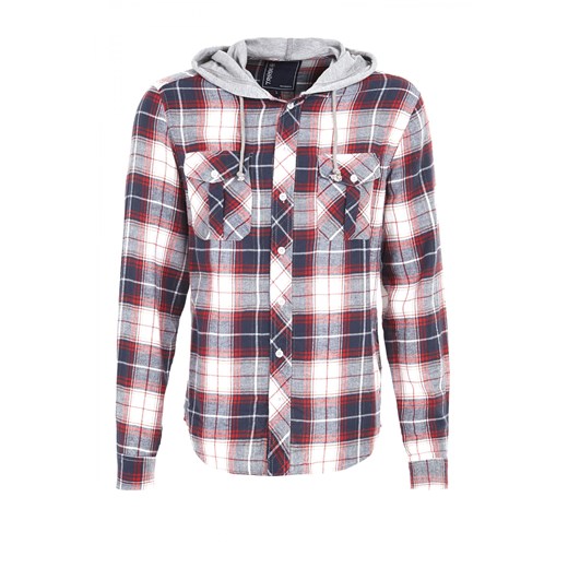 Checkered shirt terranova fioletowy flanelowe