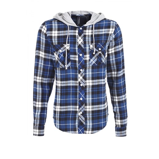 Checkered shirt terranova niebieski flanelowe
