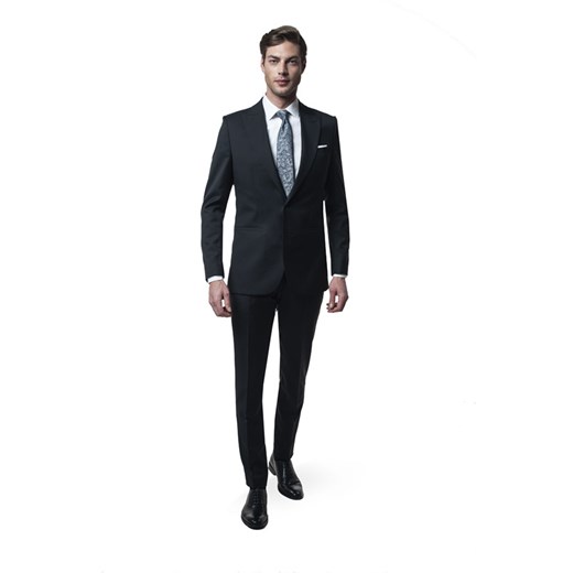 Wełniany garnitur czarny Winman Winwild 315 slim fit ze sklepu Eye For Fashion w kategorii Garnitury męskie - zdjęcie 137223546