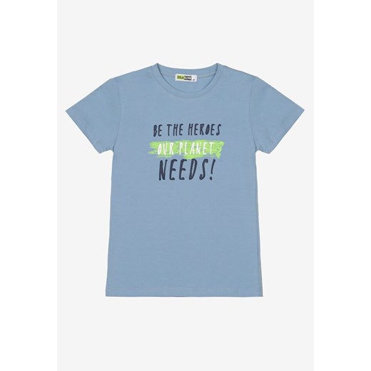 Niebieska Koszulka Rhenanassa ze sklepu Born2be Odzież w kategorii T-shirty chłopięce - zdjęcie 137235377