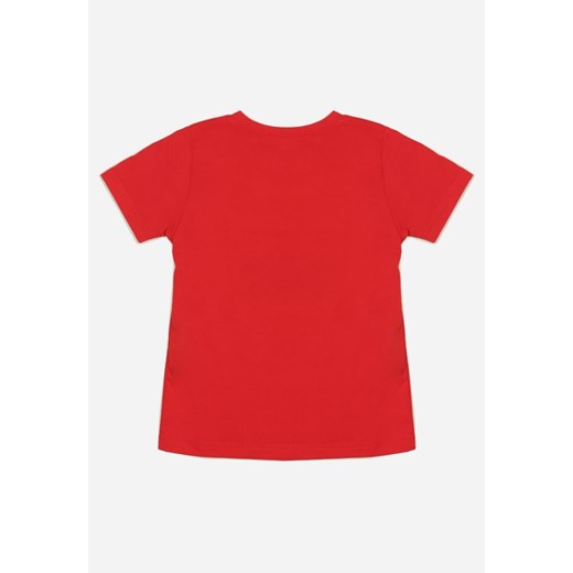 Czerwona Koszulka Agathano 104-116 Born2be Odzież