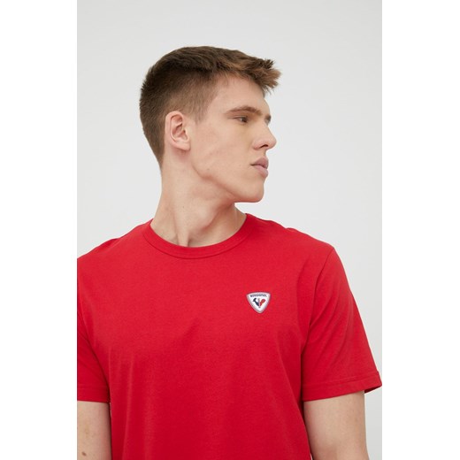 T-shirt męski Rossignol z krótkimi rękawami z bawełny