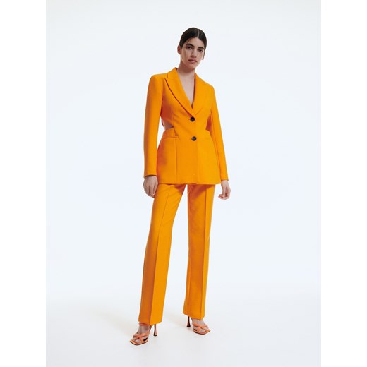 Reserved - Eleganckie spodnie z kantem - Pomarańczowy Reserved M Reserved