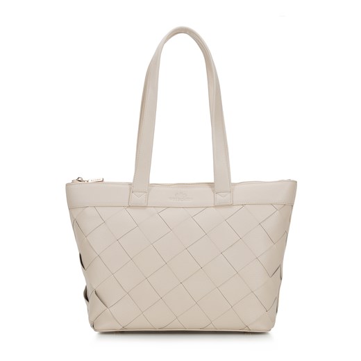Shopper bag WITTCHEN mieszcząca a5 na ramię ze skóry elegancka