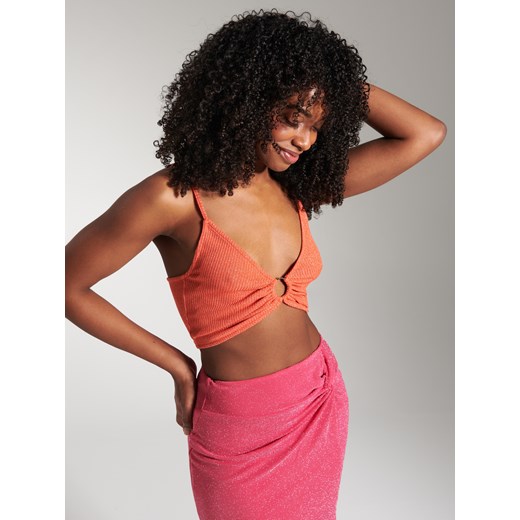 Bluzka damska Sinsay z dekoltem w serek 