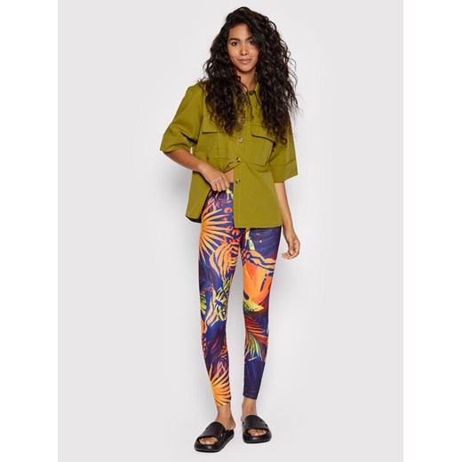 Desigual Legginsy Voley 22SWKK05 Granatowy Slim Fit Desigual S MODIVO
