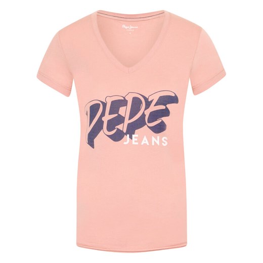 Pepe Jeans T-Shirt Adele PL504431 Różowy Regular Fit Pepe Jeans XS okazja MODIVO