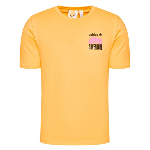 adidas T-Shirt Adventure Mountain Back Print GN2349 Pomarańczowy Regular Fit L promocyjna cena MODIVO