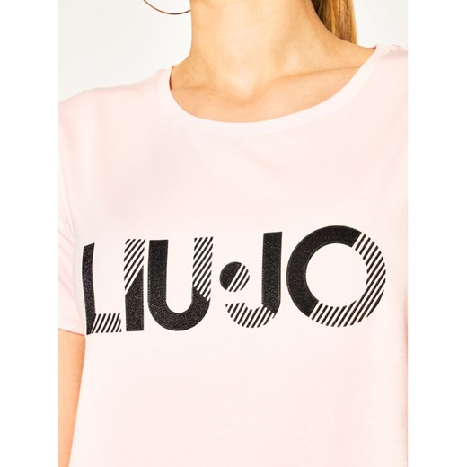 Liu Jo Sport T-Shirt TA0108 J5003 Różowy Regular Fit XS okazyjna cena MODIVO