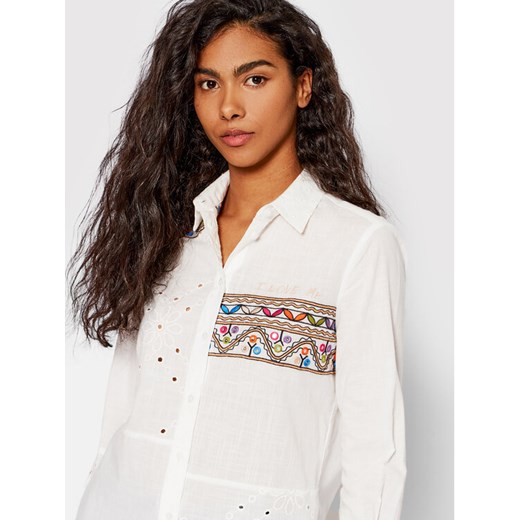 Desigual Koszula Estambul 22SWCW31 Biały Regular Fit Desigual L MODIVO