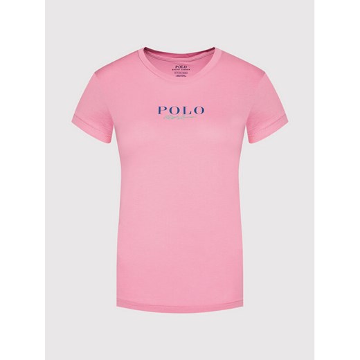 Polo Ralph Lauren T-Shirt 211847078003 Różowy Regular Fit Polo Ralph Lauren S okazja MODIVO