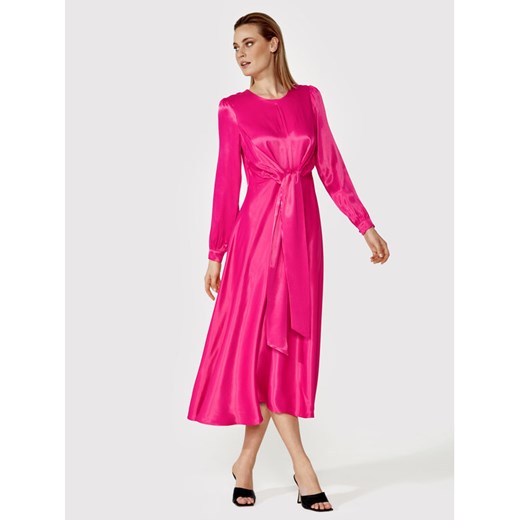 Simple Sukienka codzienna SUD072 Różowy Regular Fit Simple 40 MODIVO