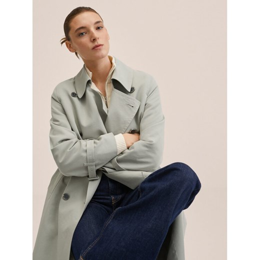 Mango Trencz February 27064010 Szary Regular Fit Mango XXL MODIVO